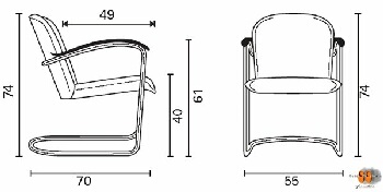 Easy chair Gispen 414